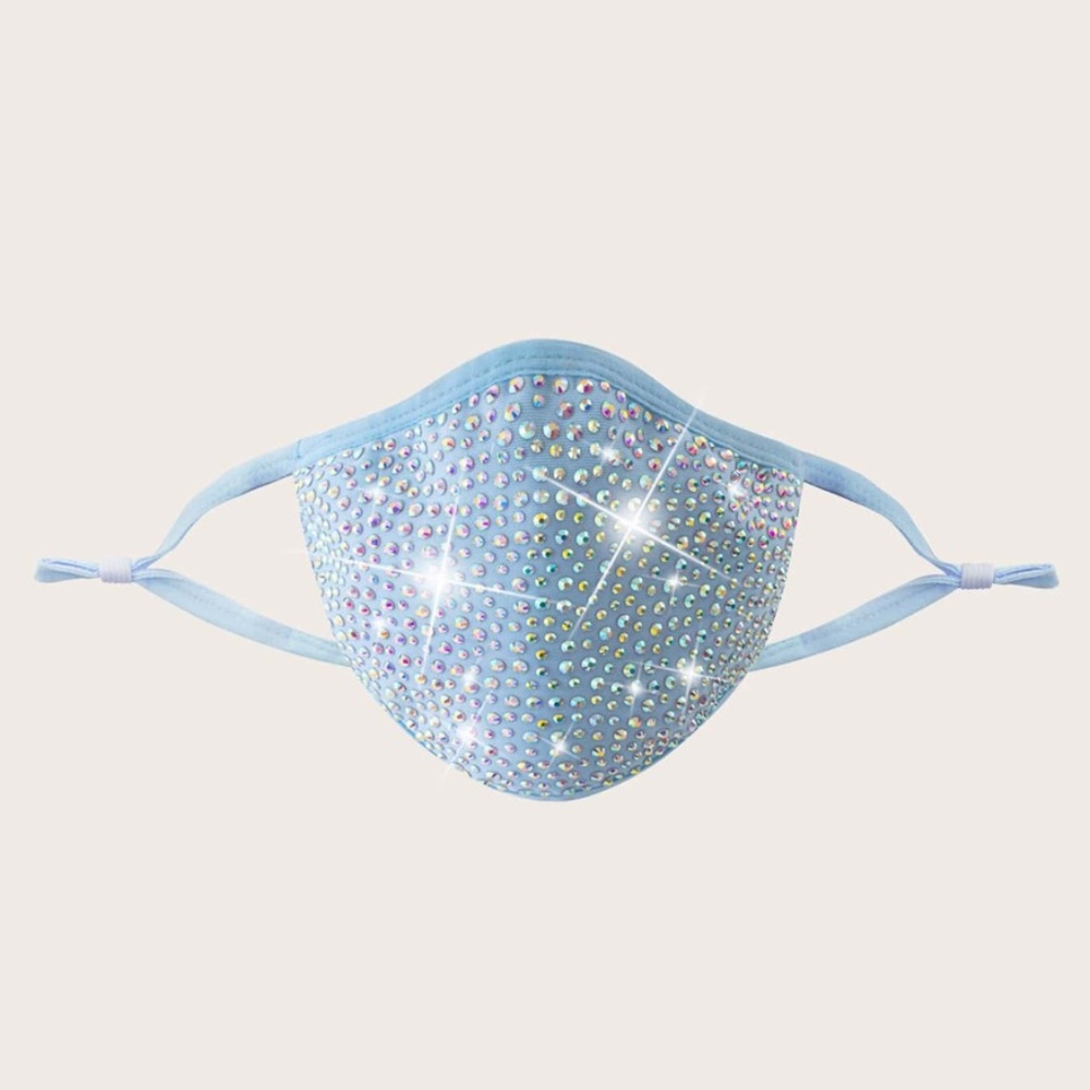 Rhinestone Filter Face Mask w/2 filters